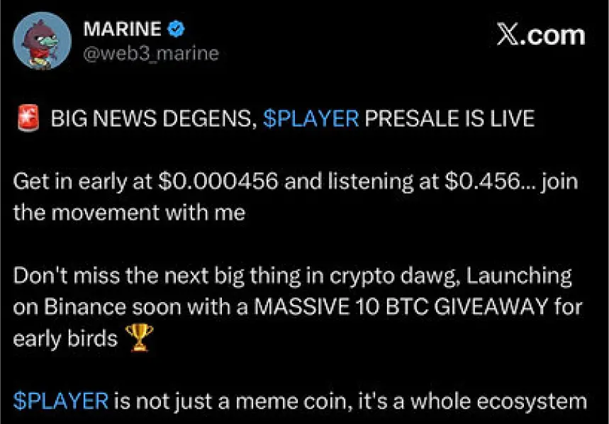 $ PLAYER - Most Wanted Crypto Ever Seen